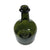 10" Hand-Blown Dark Green Thick Glass Wine Bottle