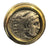 Ancient Greece - AR Drachm of Alexander the Great - Sterling Silver Ring w/ 18k Bezel - Size 11