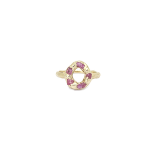 Pink Sapphire Journey Ring