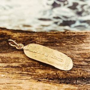 Atocha Cuzco Gold Bar Recreation Pendant - Handcrafted in Atocha Silver with 18K Gold Vermeil