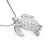Sterling Silver Green Turtle Pendant with Sterling Silver Chain