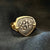 Spanish Empire "Macuquina" coin - 1/2 Reales - Minted in Mexico - Presented in delicate 18k ring