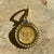 Ancient Byzantine - AV Tremissis (Phocas) - Circa 602-610 AD - Mounted in 18K gold with a Sapphire accent on the bale