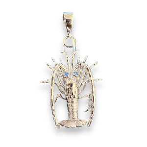 Lobster Pendant w/ Sterling Silver Chain