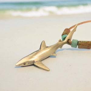 "Joe Romeiro"Blue Shark Bronze W/Beads 16"