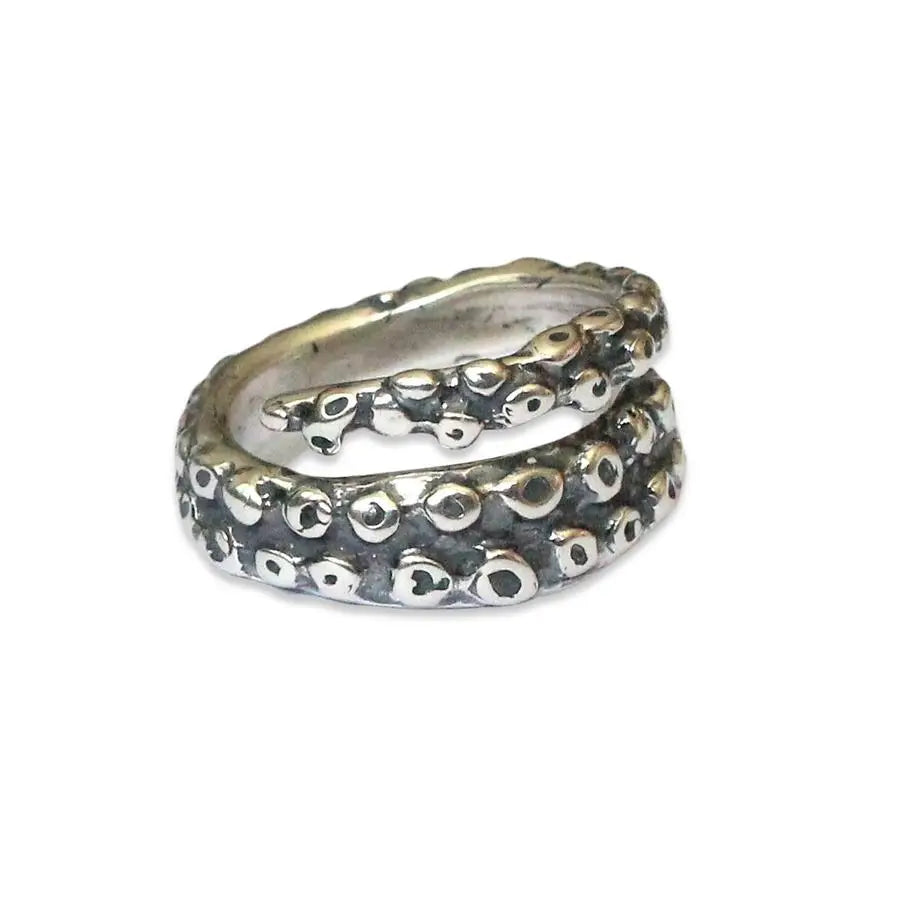Octopus Tentacle Ring - Sterling Silver .925