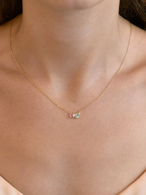 Mélia Toi Et Moi Necklace - 14k Gold