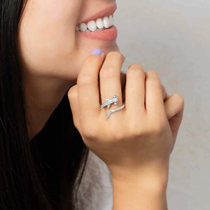 Adjustable Sterling Silver Hammerhead Shark Ring