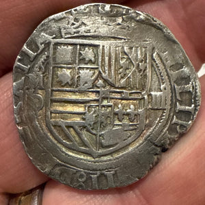 Nuestra Senora de Atocha Shipwreck - 8 Reales - Grade 1 - Assayer "O"