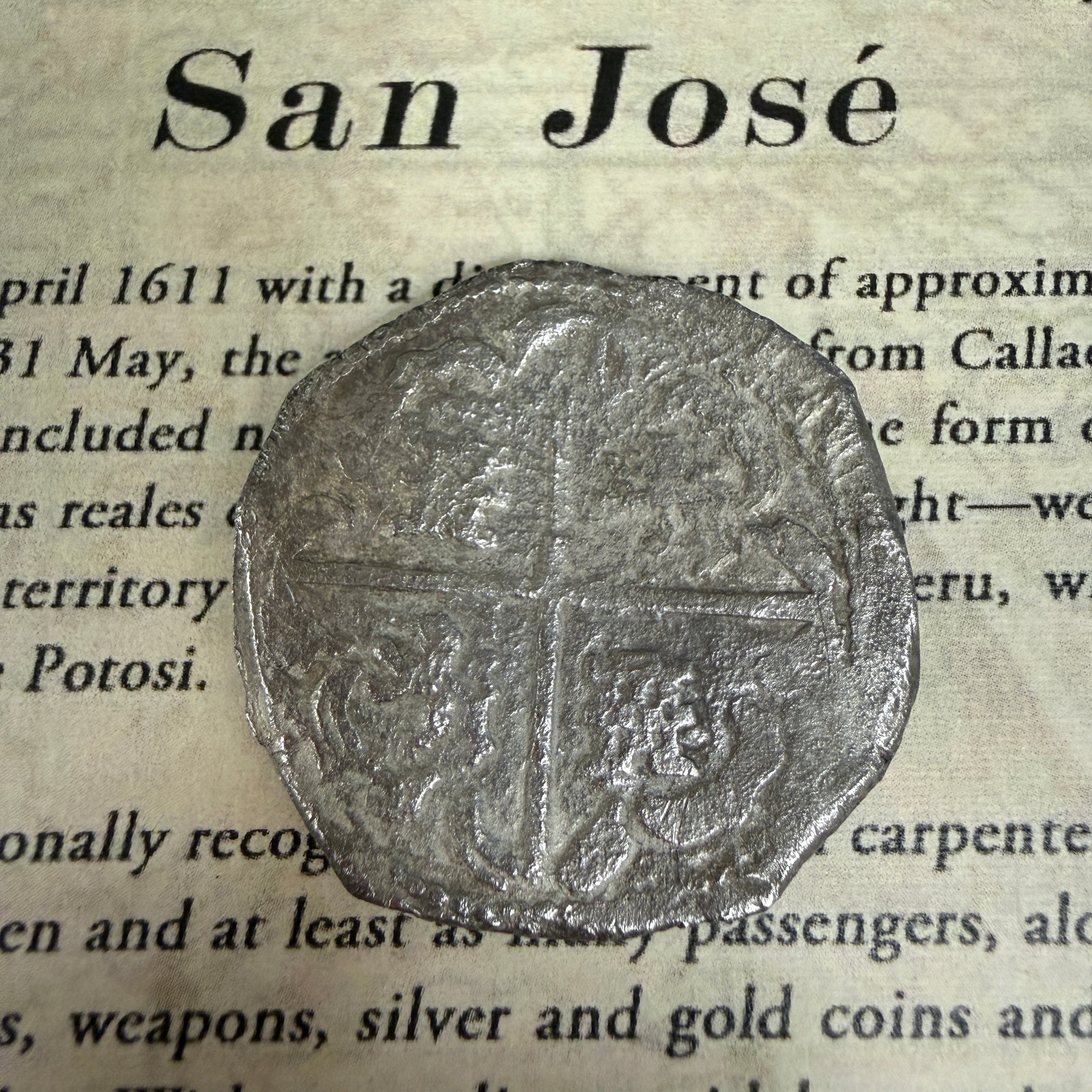 San Jose Shipwreck 1631 - 8 Reale - Grade 1