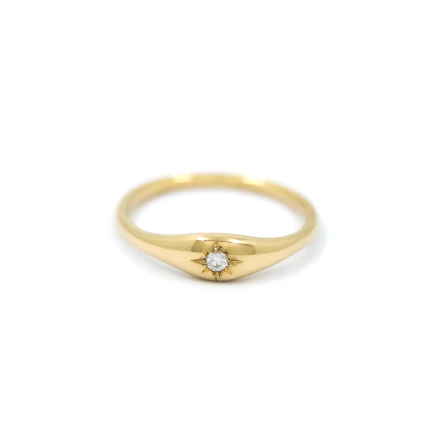 Dome Ring - 14k Yellow Gold - Size 7