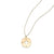 14K Gold Compass Charm w/ 14k Gold Chain