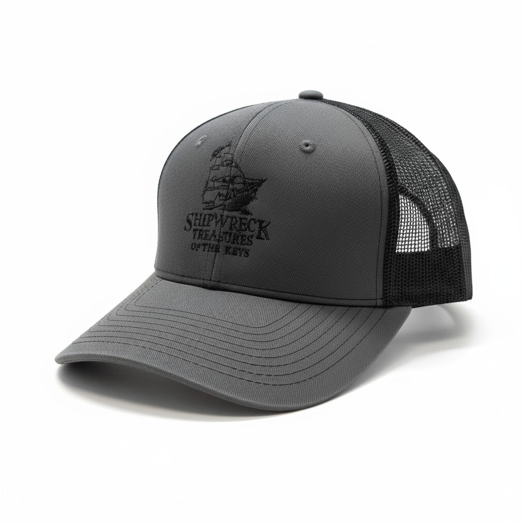 Shipwreck Treasures of The Keys - Grey/Black Mesh Back Hat - One Size