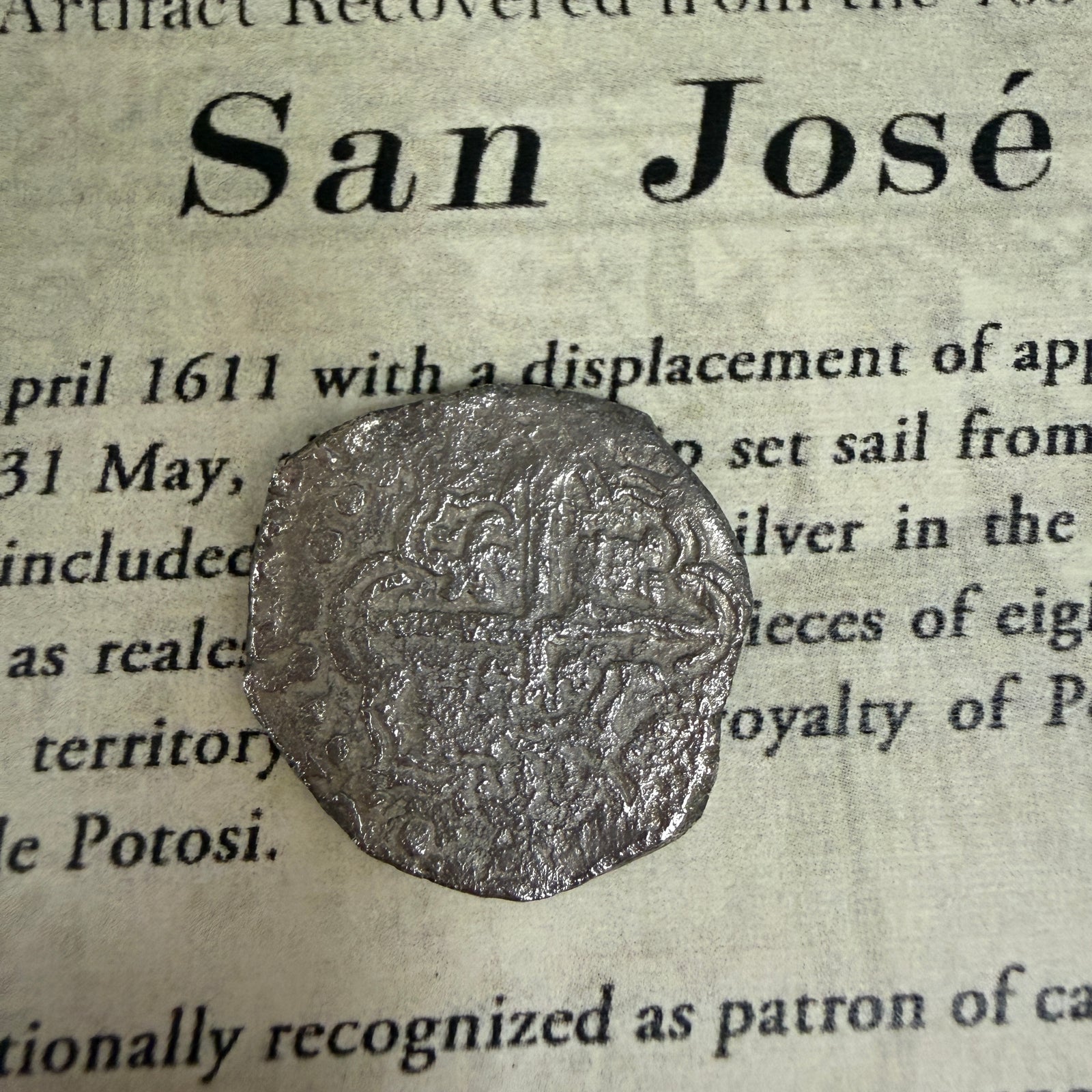 San Jose Shipwreck 1631 - 2 Reale - Grade 2