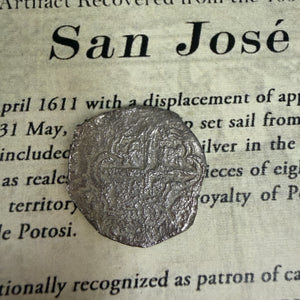 San Jose Shipwreck 1631 - 2 Reale - Grade 2