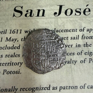 San Jose Shipwreck 1631 - 2 Reale - Grade 2