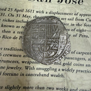 San Jose Shipwreck 1631 - 8 Reale - Grade 1