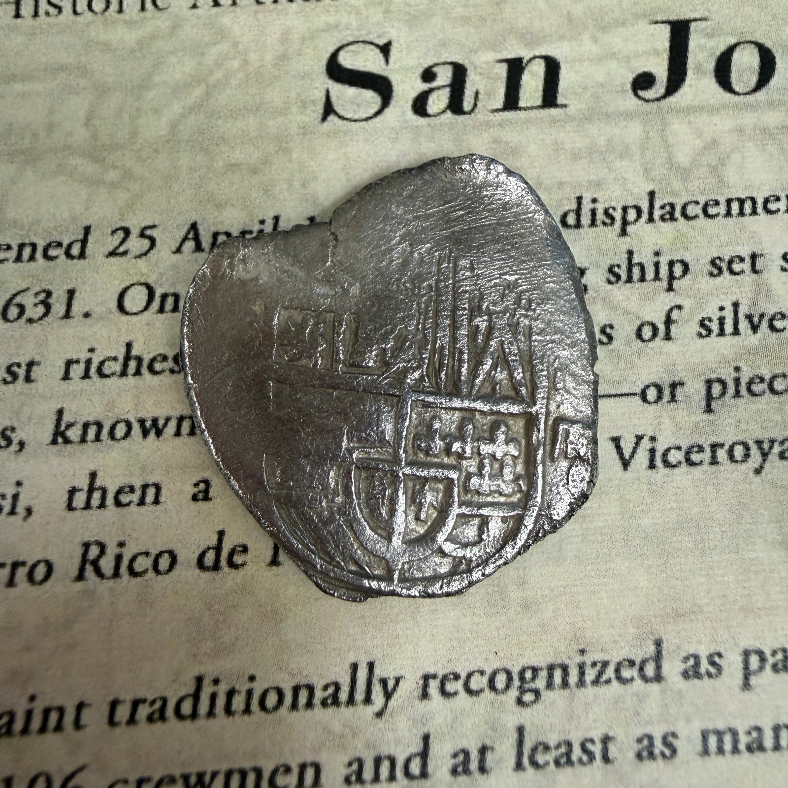 San Jose Shipwreck 1631 - 4 Reale - Grade 1