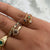 Handcrafted & Dainty, Hilo Solitaire Colony Sapphire Ring- Size 7