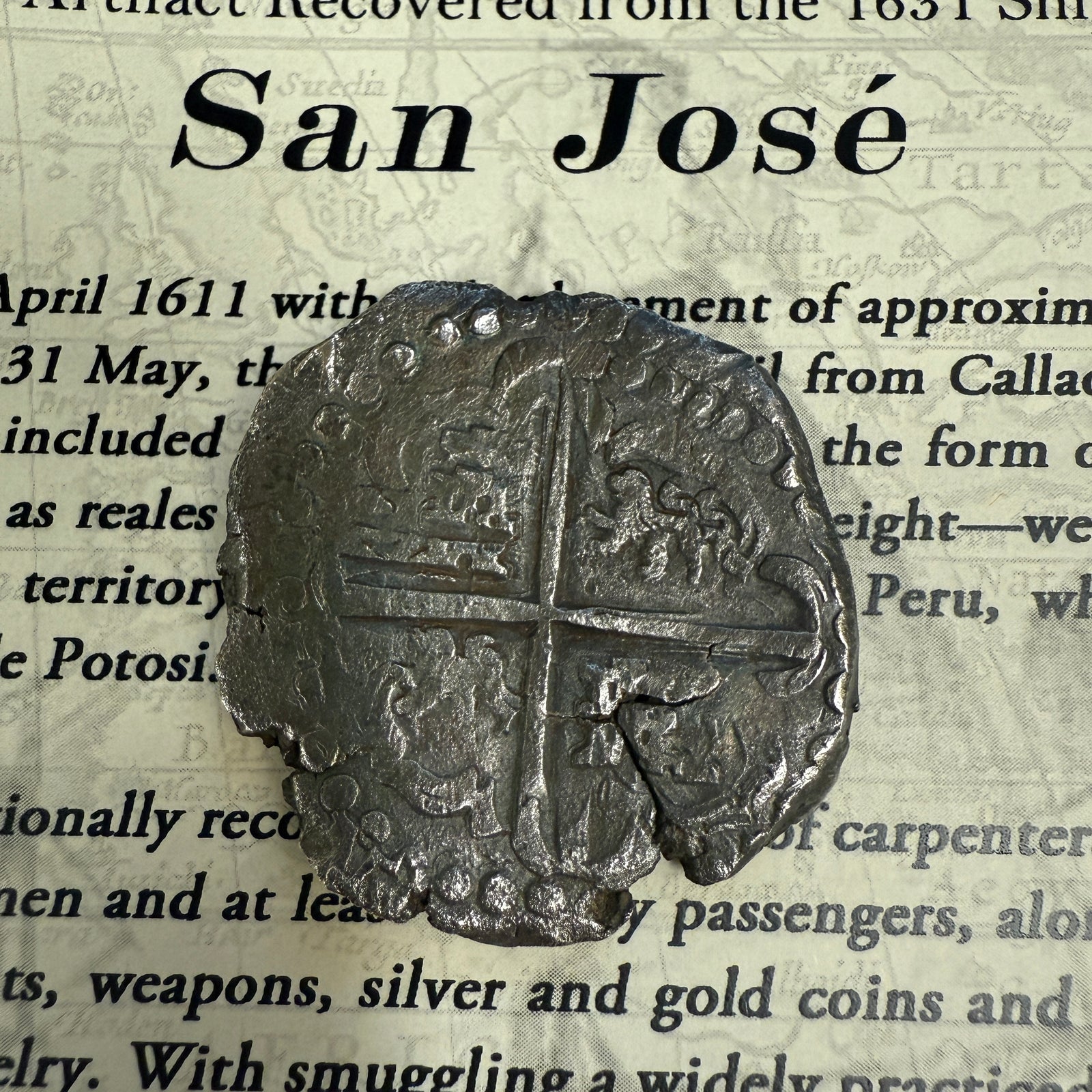 San Jose Shipwreck 1631 - 8 Reale - Grade 2 - Partially Dated (16)2X