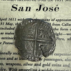 San Jose Shipwreck 1631 - 8 Reale - Grade 2 - Partially Dated (16)2X