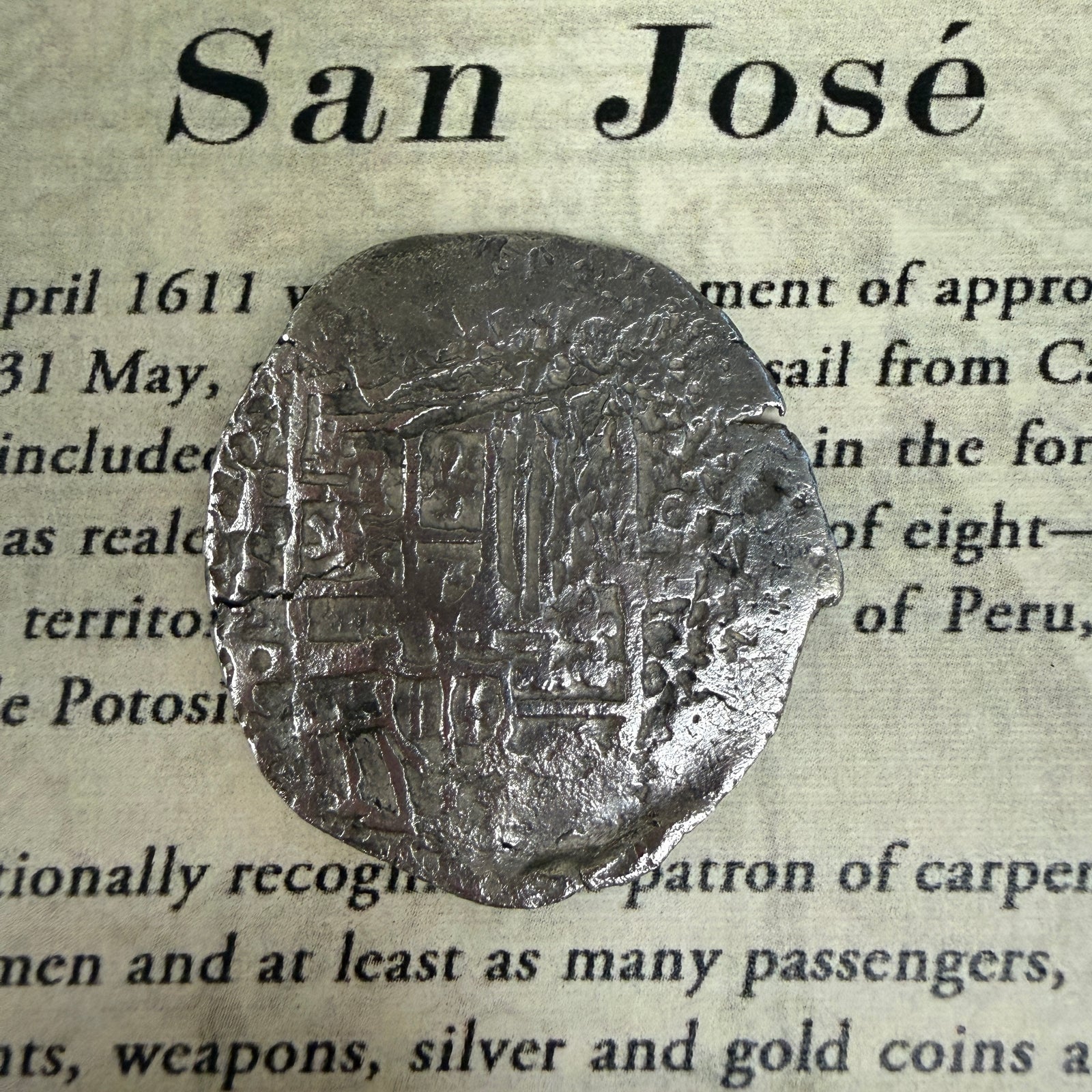 San Jose Shipwreck 1631 - 4 Reale - Grade 2