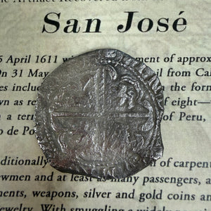 San Jose Shipwreck 1631 - 8 Reales - Grade 1