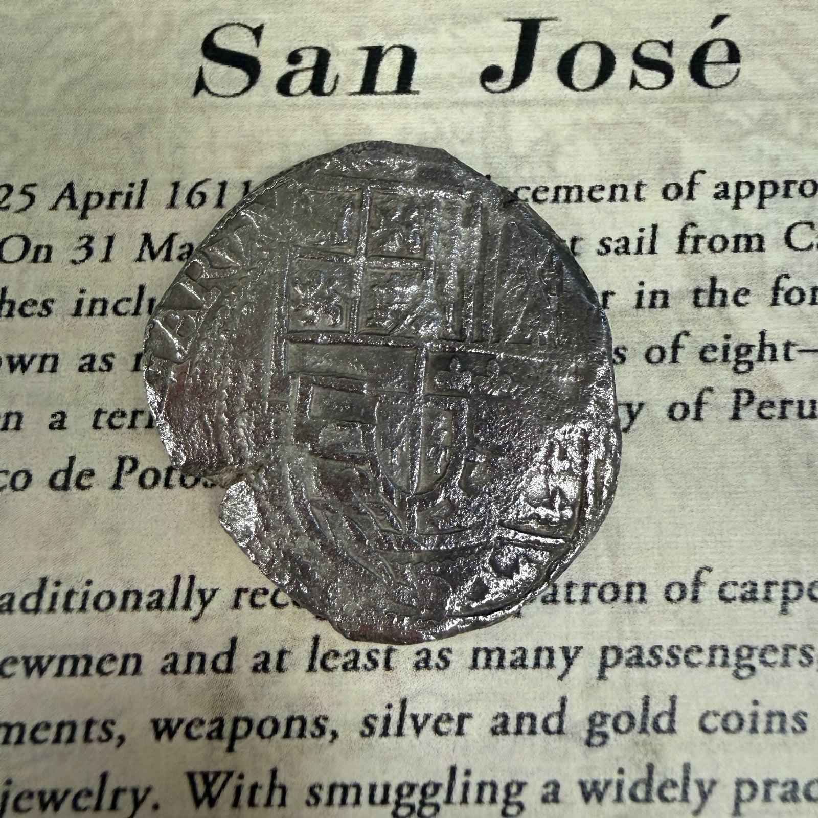 San Jose Shipwreck 1631 - 8 Reale - Grade 2