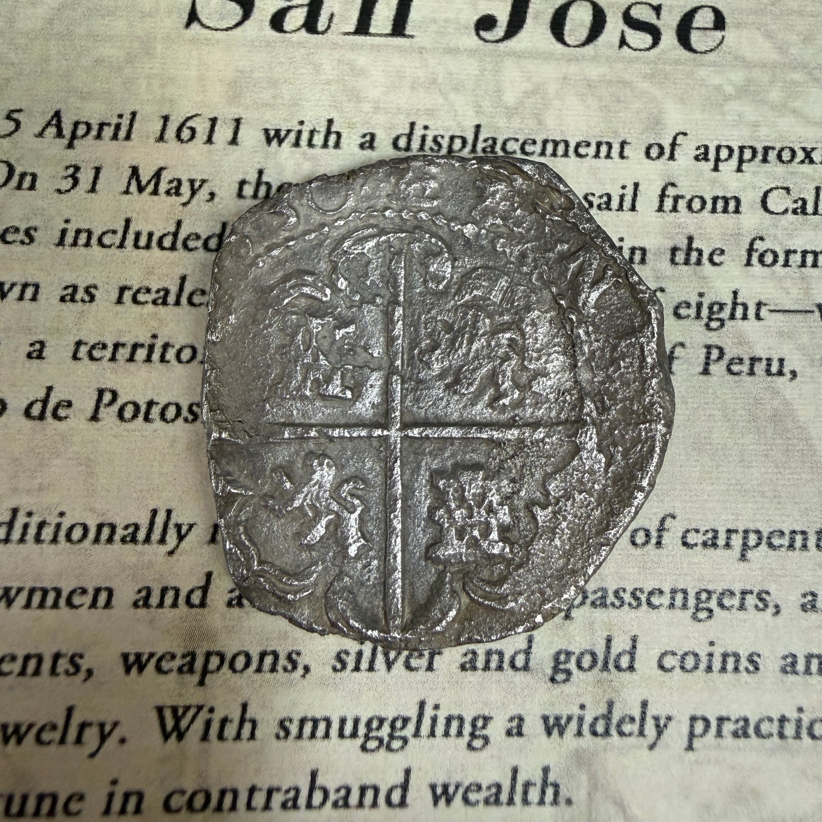 San Jose Shipwreck 1631 - 8 Reale - Grade 1