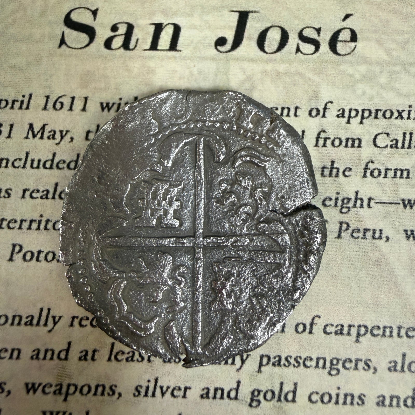 San Jose Shipwreck 1631 - 8 Reale - Grade 1