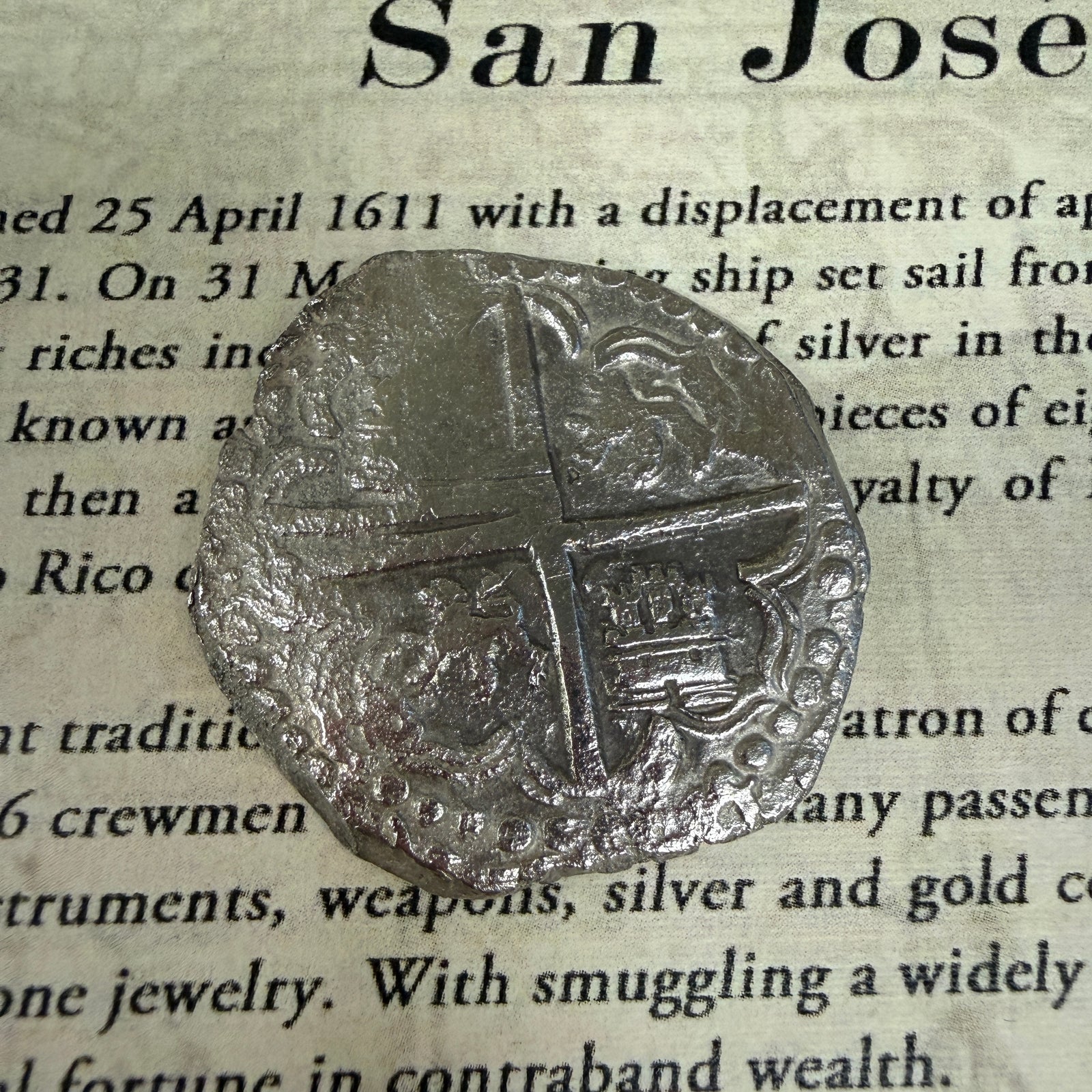 San Jose Shipwreck 1631 - 8 Reale - Grade 1