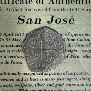San Jose Shipwreck 1631 - 8 Reale - Grade 2