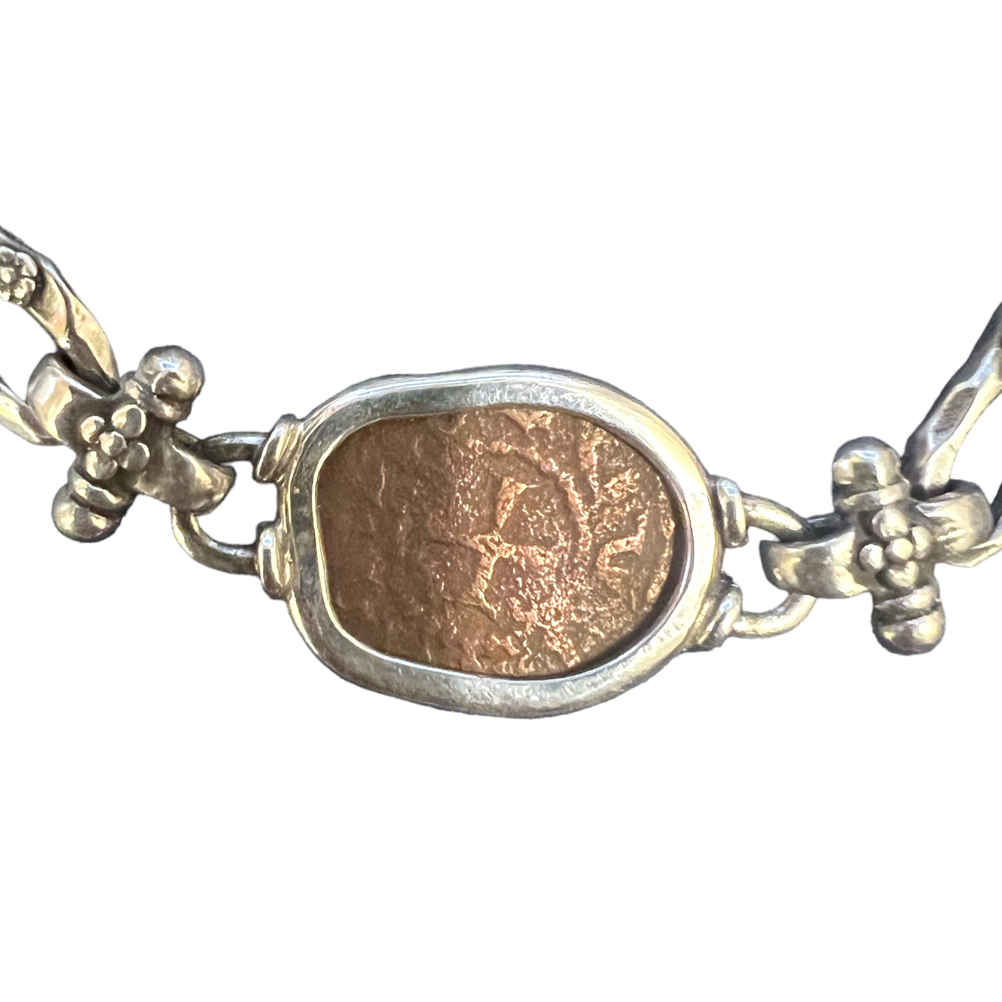 Armenian Crusaders Coin - Circa 1226-1270 CE - Sterling Silver Bracelet -