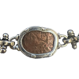 Armenian Crusaders Coin - Circa 1226-1270 CE - Sterling Silver Bracelet -