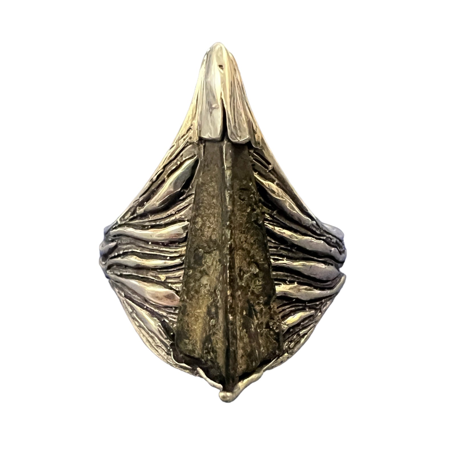 Ancient Roman - Luristan Bronze Arrowhead Ring - Circa 1000-500 BCE