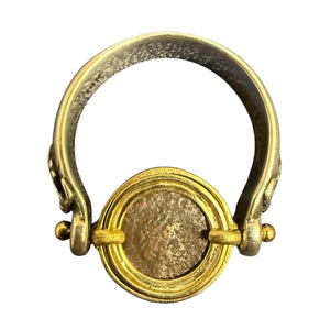 Ancient Roman - AE Bronze - Theodosius II - Circa (402-450) CE - Size 8