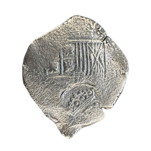 La Capitana Shipwreck - 8 Reales - Counter-stamped with a Crown over "F"