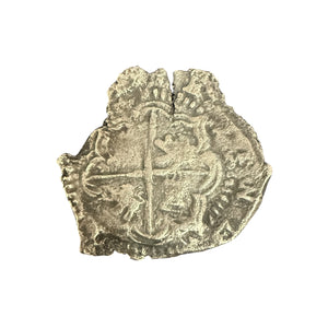 Nuestra Señora de Atocha Shipwreck - 2 Reales - 14k gold bezel