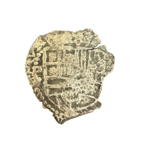 Nuestra Señora de Atocha Shipwreck - 2 Reales - 14k gold bezel