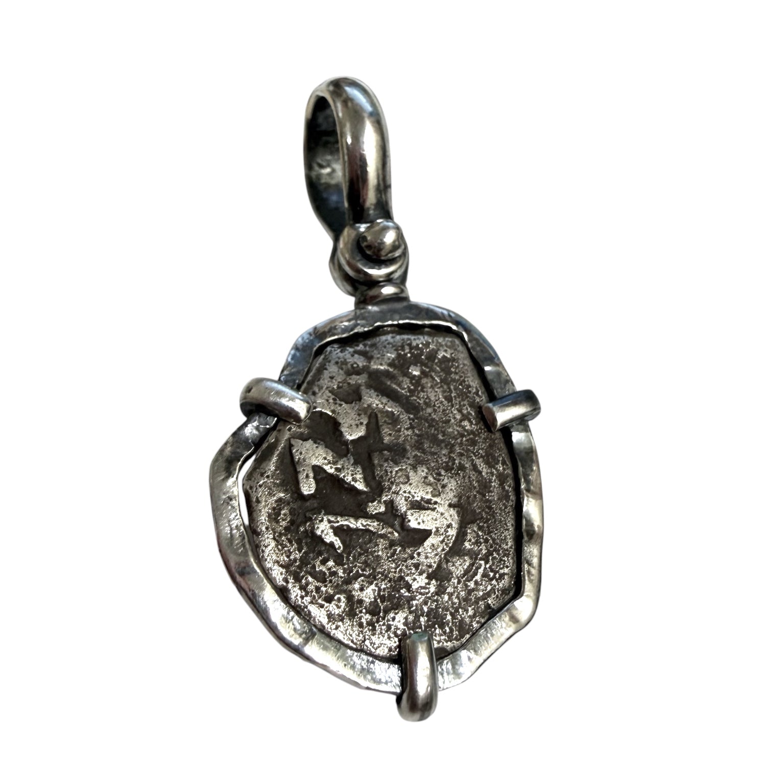 Private collection Spanish cob - 1/2 Reales - Sterling Silver Bezel