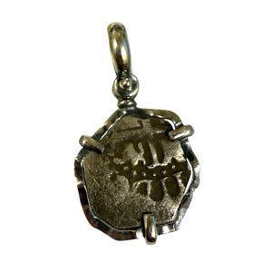 Private collection Spanish cob - 1/2 Reale - Sterling Silver Mount