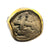 Spanish Cob - 1 Reales  - Sterling Ring with 18K gold bezel