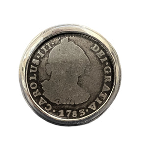 Colonial Spanish Cob - Dated 1783 - 1 Reales - SIZE 11 1/2