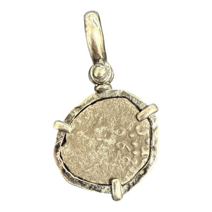 Private collection Spanish cob - 1/2 Reale - Sterling Silver Mount