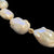 Large White Baroque Pearl Necklace w/ 14k Gold Clasp & Findings