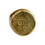 Spainish gold coin - 2 Escudos - Presented in a 18K gold ring
