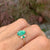 Zambian Emerald Ring with emeralds and diamonds accents.  Presented in  14k yellow gold