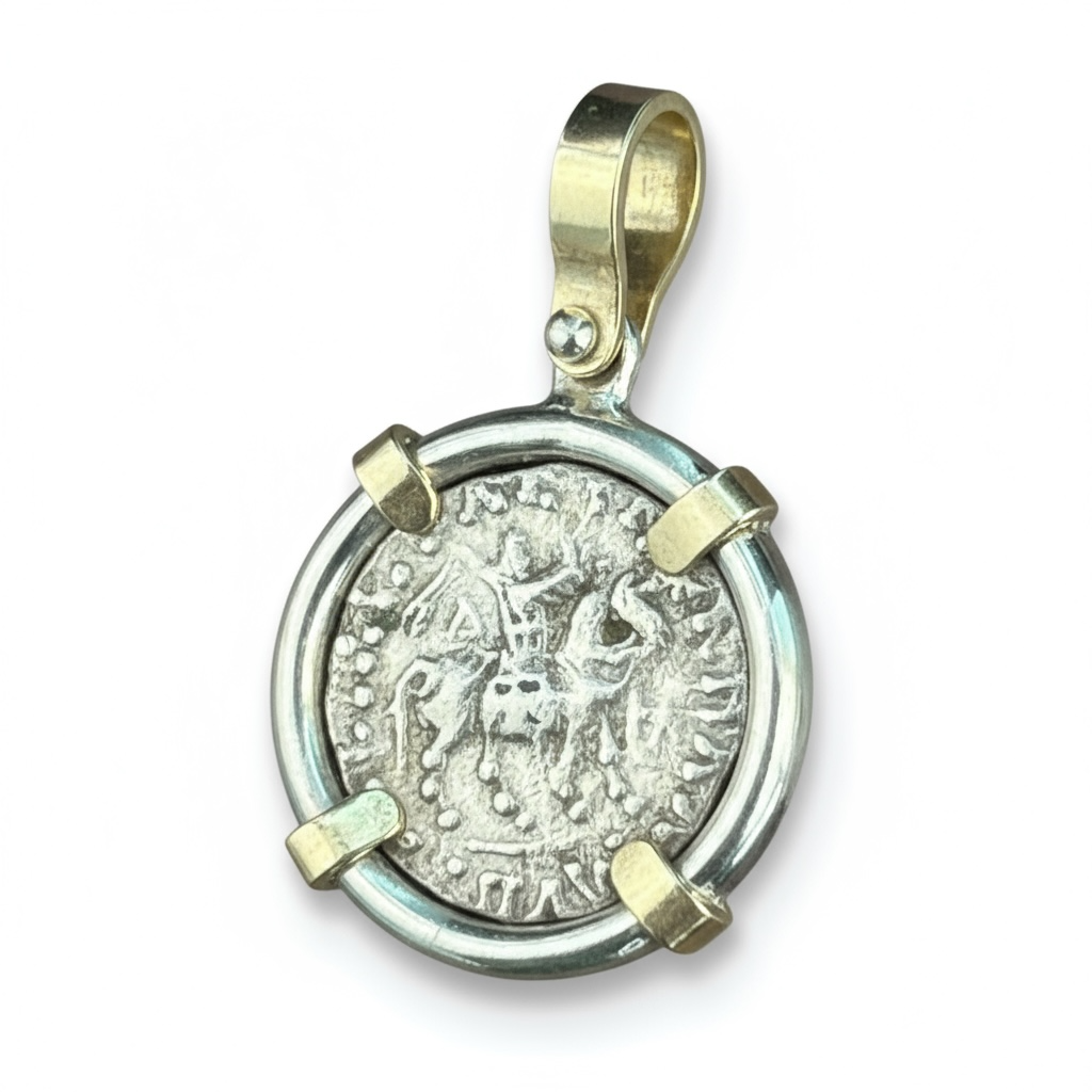 Ancient Indo-Scythians - AR Drachm - Circa 57-15 BCE - Reign of Azes II