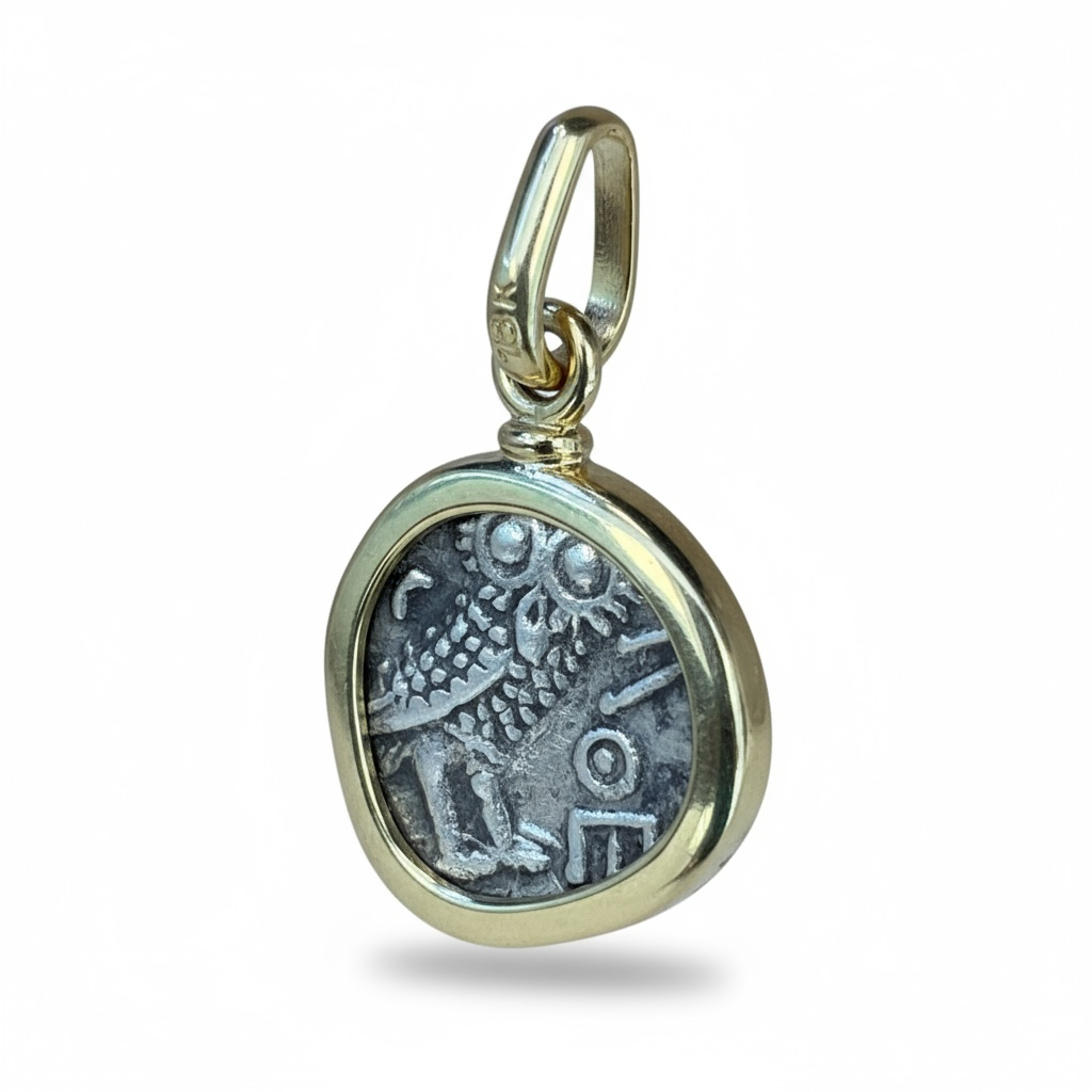 Authentic Greek Drachma - Arabian Athena and the Owl - Circa 200 BCE