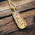 Limited Edition - Atocha Silver Bar Pendant - Gold Mount